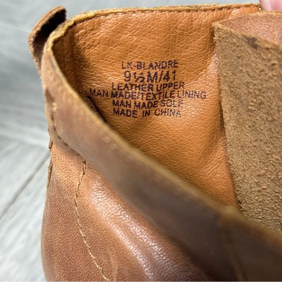 Lucky Brand Blandre Brown Leather Bootie 9 1/2 M - Picture 6 of 8